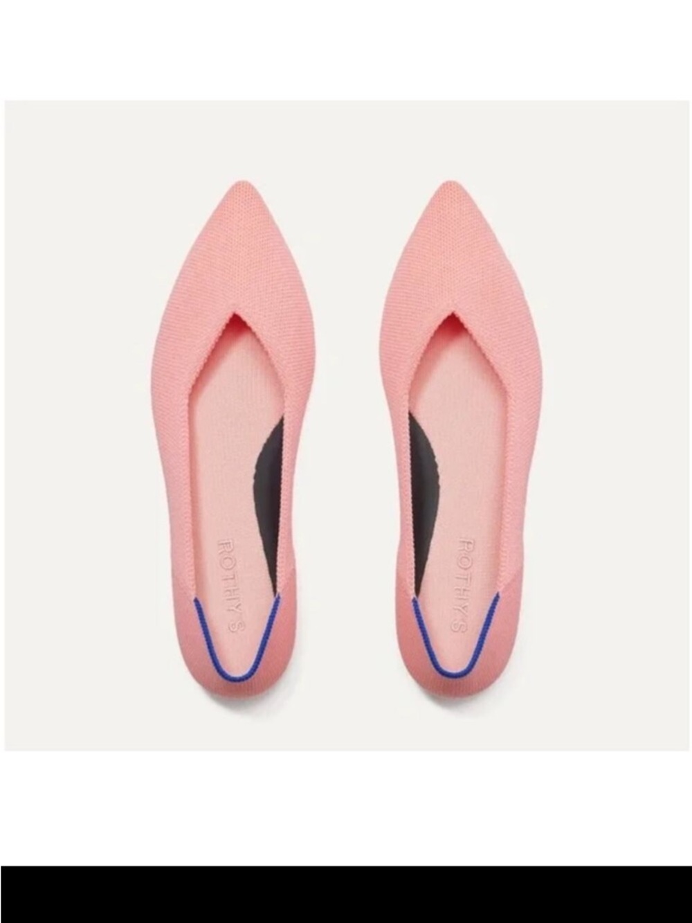 Rothy’s The Point II Flats – Carnation Pink – Size 9 –